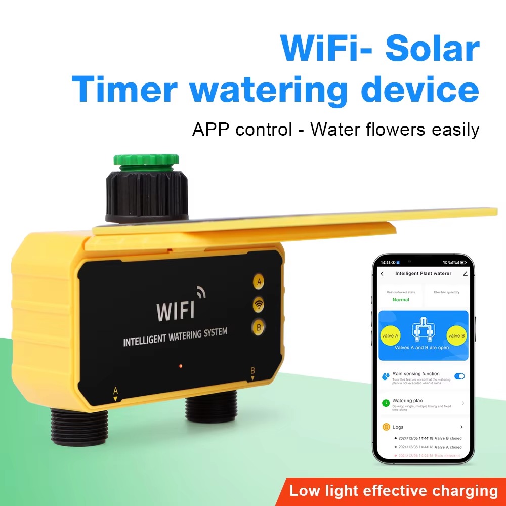 Smart Garden Tap - وحدة تحكم بالري بالطاقة الشمسية مع