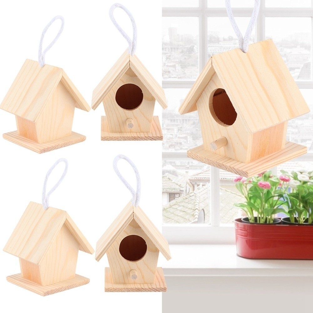 4 قطع من بيوت الطيور المعلقة ا - مراجعة Insect Hotel Wood وسعره