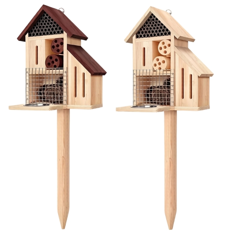 بيت حشرات خشبي على وتد، فندق ح - مراجعة Insect Hotel Wood وسعره