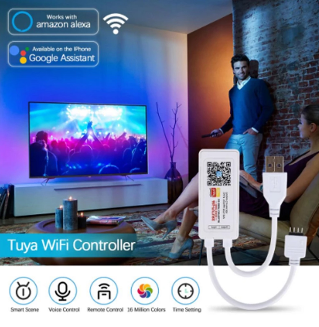 1-10Tuya Smart Life APP 5-24V  - مراجعة Smart Garden Light Controller وسعره