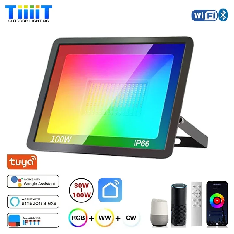 كشاف RGB TUYA ذكي مع تحكم عبر  - مراجعة Smart Garden Drawing وسعره