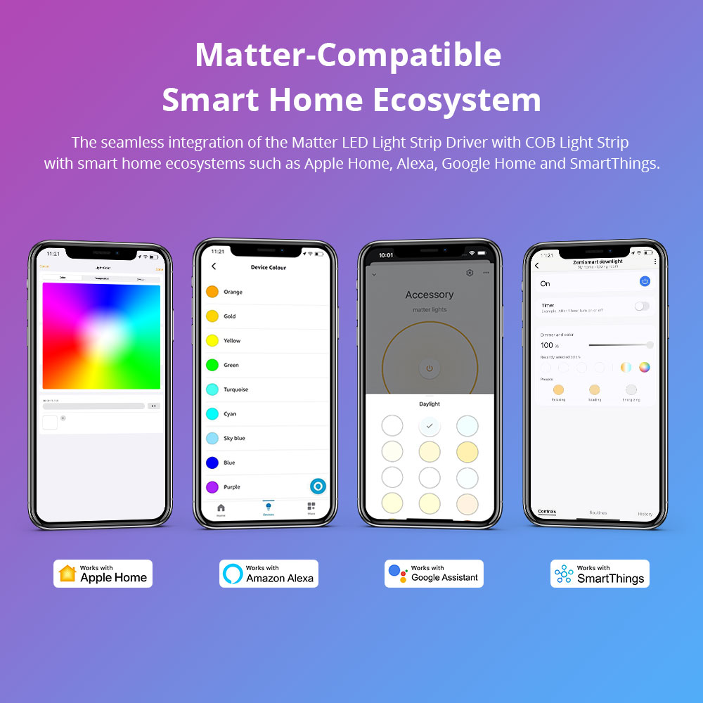 Zemismart COB Led قطاع ضوء RGB - مراجعة Smart Garden Light Controller وسعره