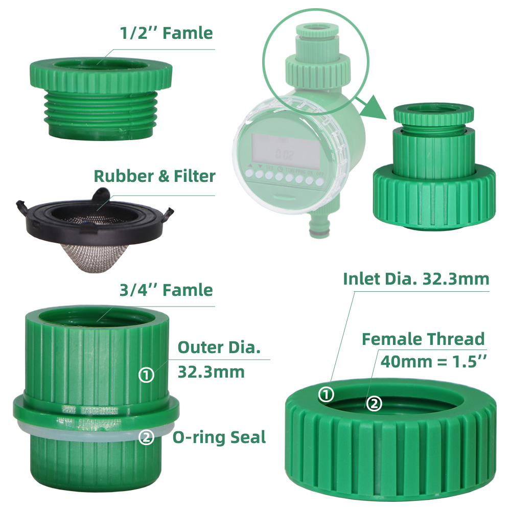 MUCIAKIE 1/2 ''3/4'' موصل حنفي - مراجعة Smart Garden Tap وسعره
