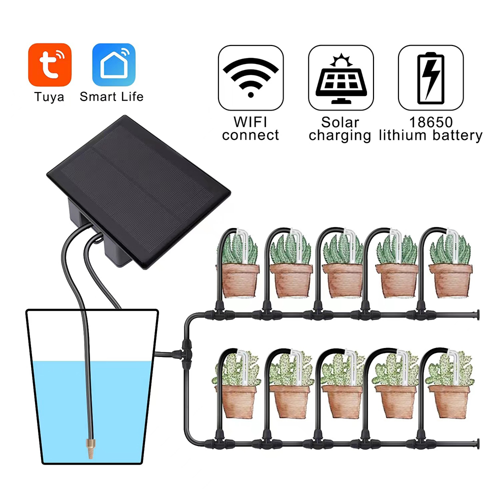 Tuya WiFi مضخة المياه بالطاقة  - مراجعة Smart Garden Iot وسعره